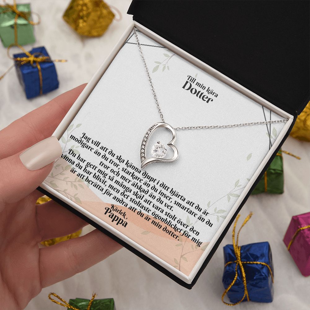 Till Min Kara Dotter | Karlek Pappa | I Ditt Hjarta | Hjärta Halsband