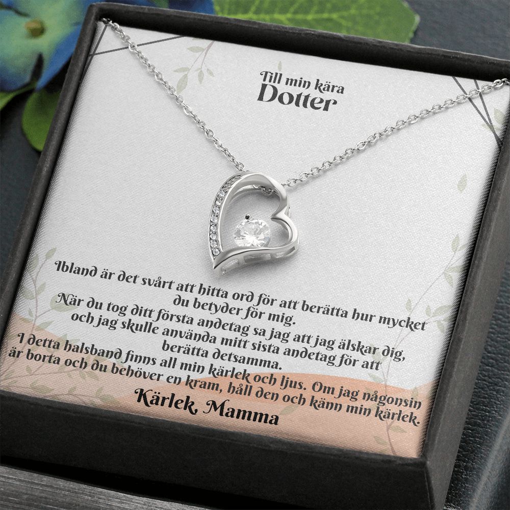 Till Min Kara Dotter | Karlek Mamma | Min Kärlek | Hjärta Halsband