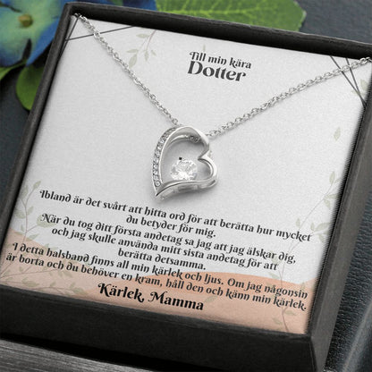 Till Min Kara Dotter | Karlek Mamma | Min Kärlek | Hjärta Halsband