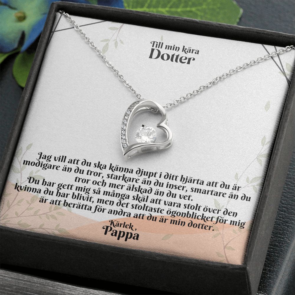 Till Min Kara Dotter | Karlek Pappa | I Ditt Hjarta | Hjärta Halsband