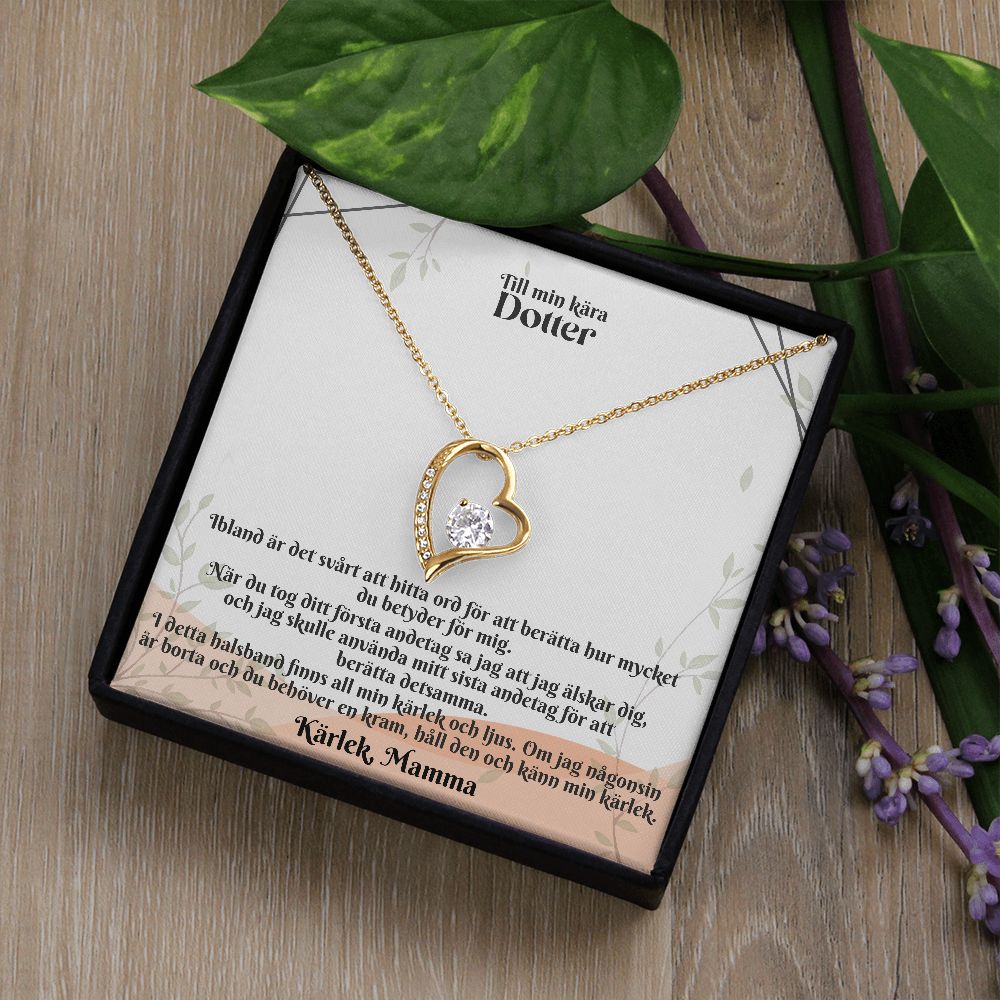 Till Min Kara Dotter | Karlek Mamma | Min Kärlek | Hjärta Halsband