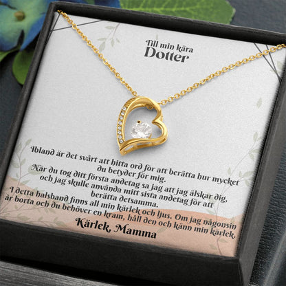 Till Min Kara Dotter | Karlek Mamma | Min Kärlek | Hjärta Halsband