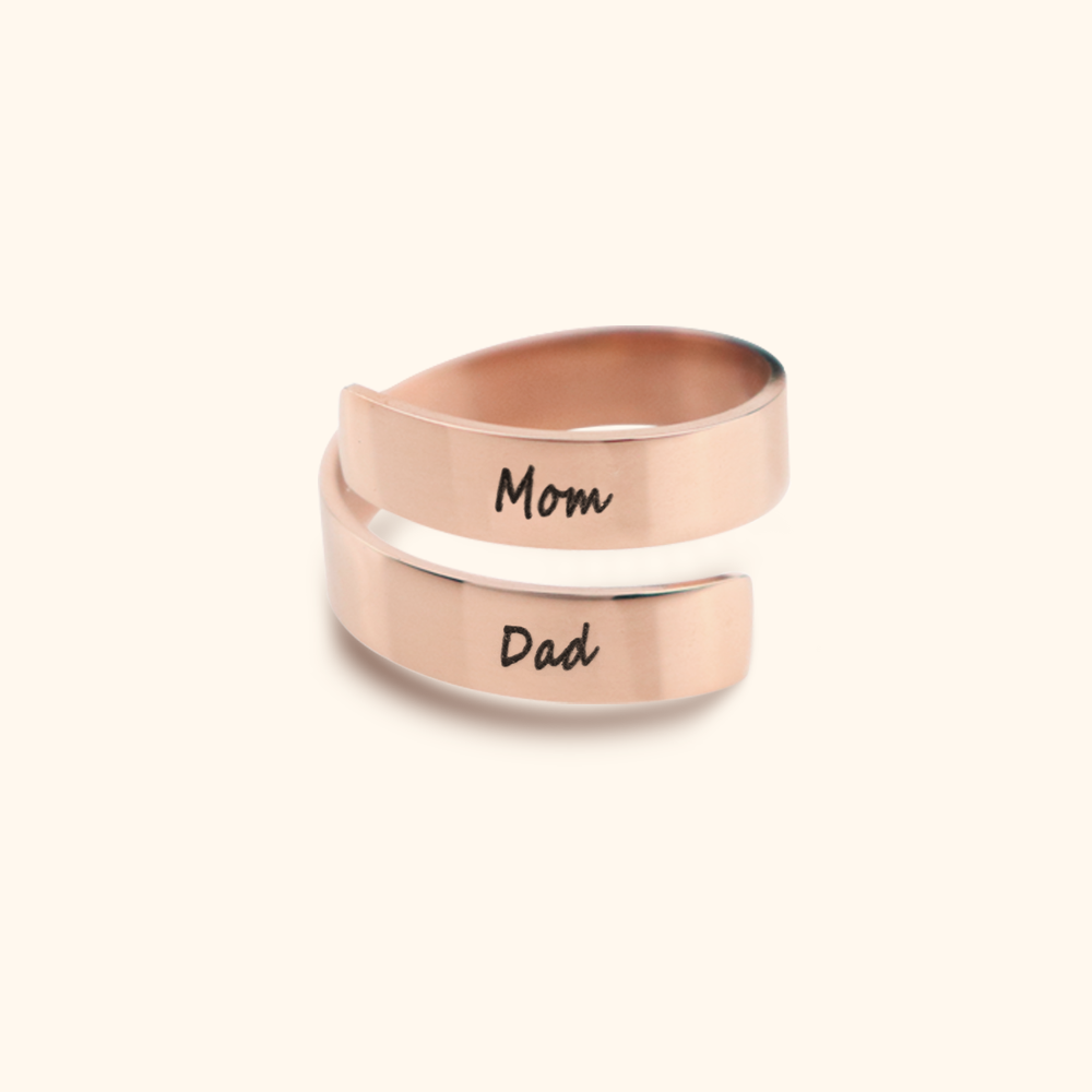 Elegant Ring med Två Namn